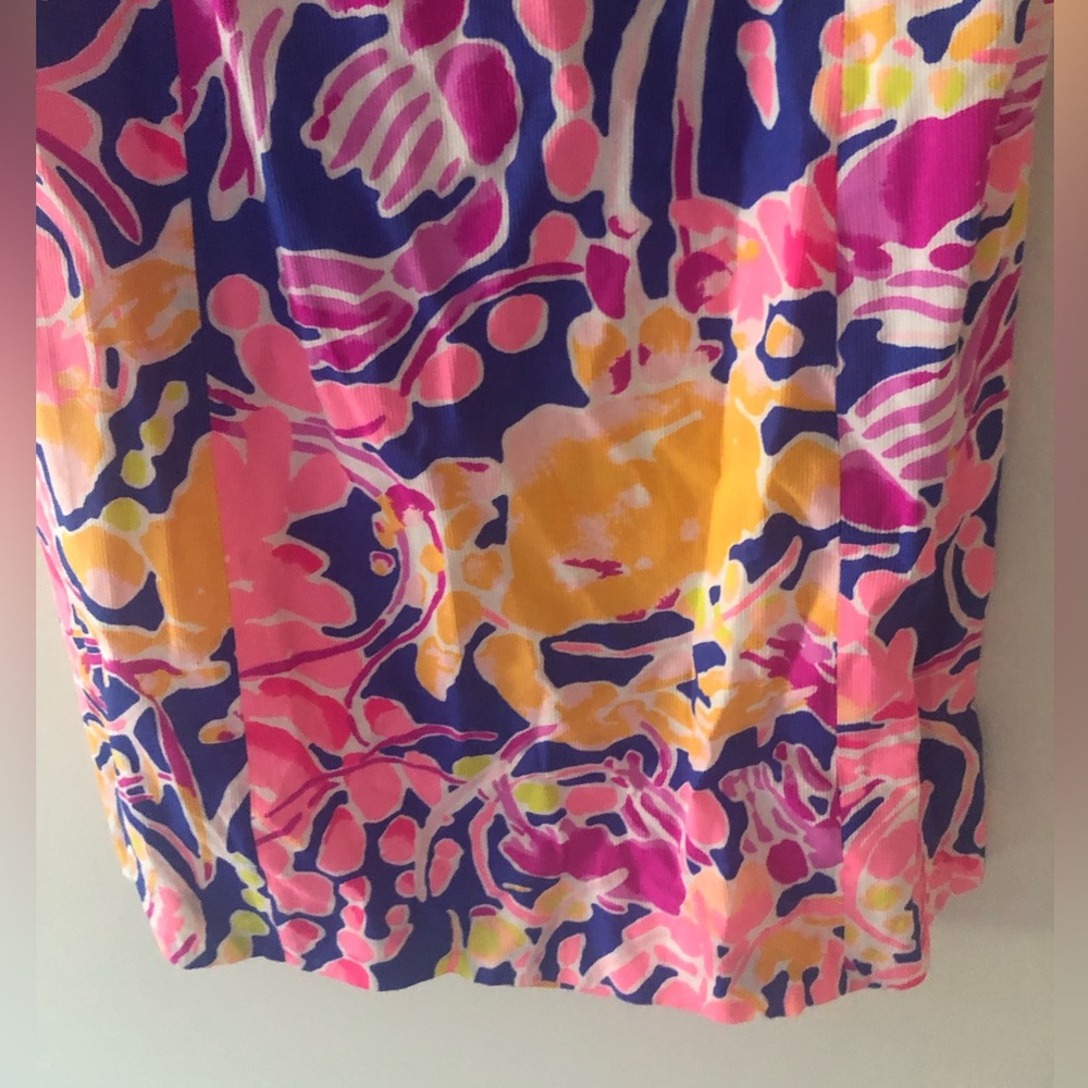 Lilly Pulitzer Courtney Mini Dress in Brilliant Blue Catch And Release Size 4 - Picture 8 of 16